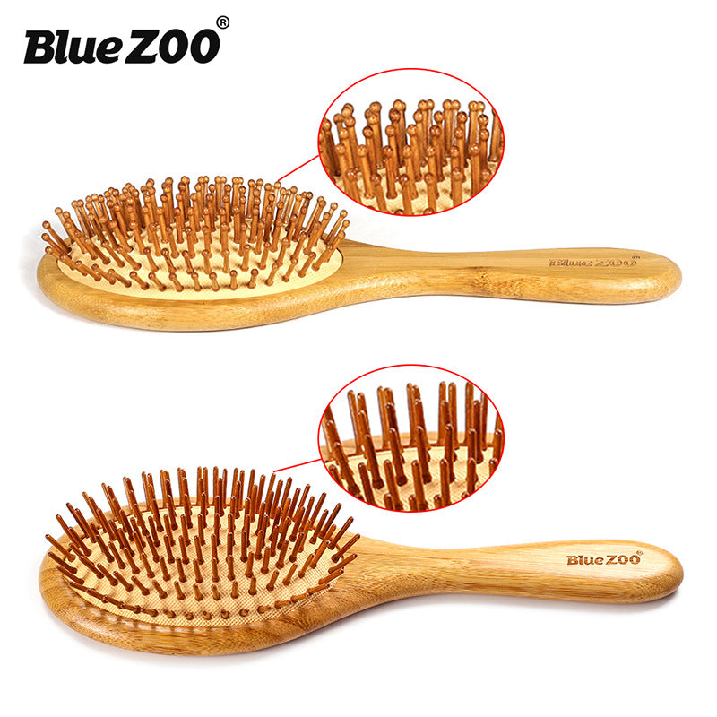 Bamboo Air Cushion Massage Comb — Detangles & Soothes Scalp