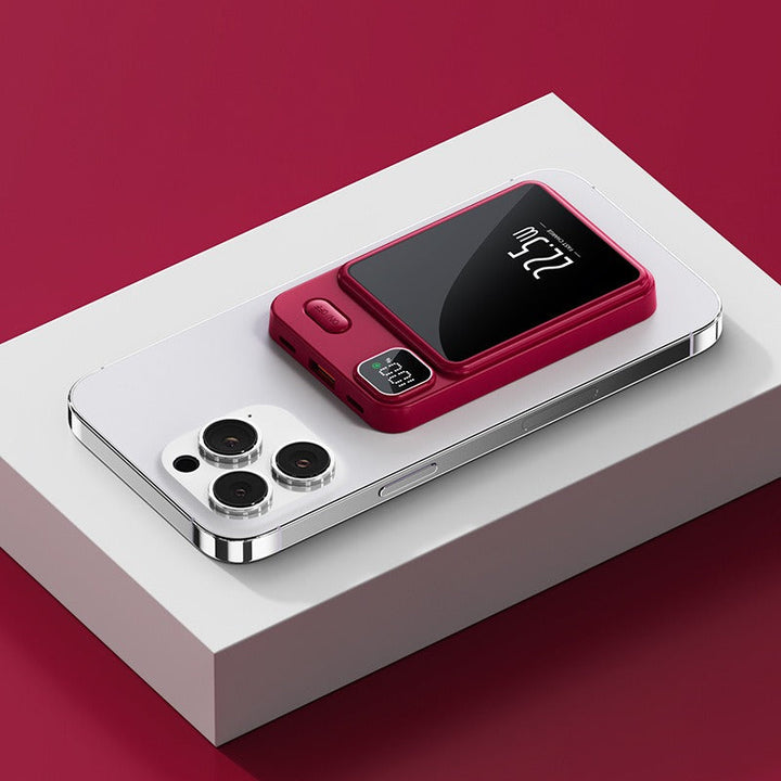 Magnetic Power Bank with Fast Charging & OLED Display