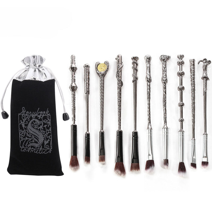 Wand Makeup Brush Set — 10-Piece Harry Potter Inspired
