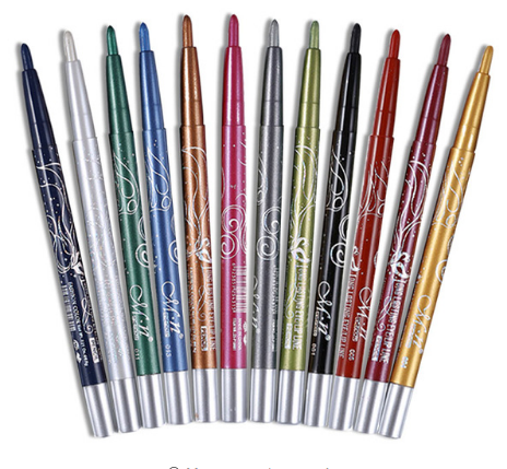12-Color Eyeliner Pencil Set for Long-Lasting Looks