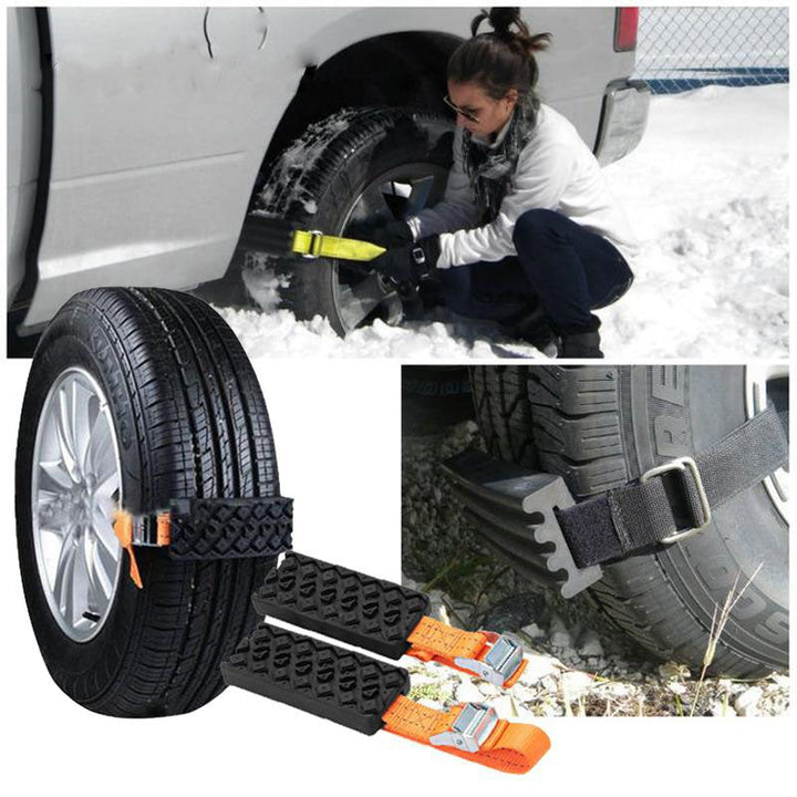 Tire Chain Strap — Skid Prevention on Snow & Ice