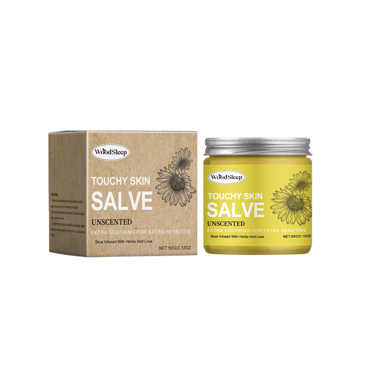 Herbal Balm for Dry Irritated Skin & Redness Relief