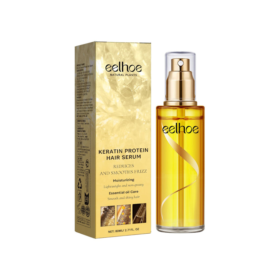 Keratin Hair Serum for Shine and Dry Frizz Control