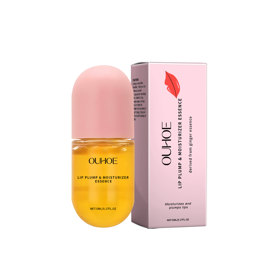 Ginger Lip Oil - Plumping Glass Roll-On for Dry Lips