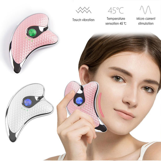 Micro-Current Heating Facial Massager — Lifts, Tones & Sculpts