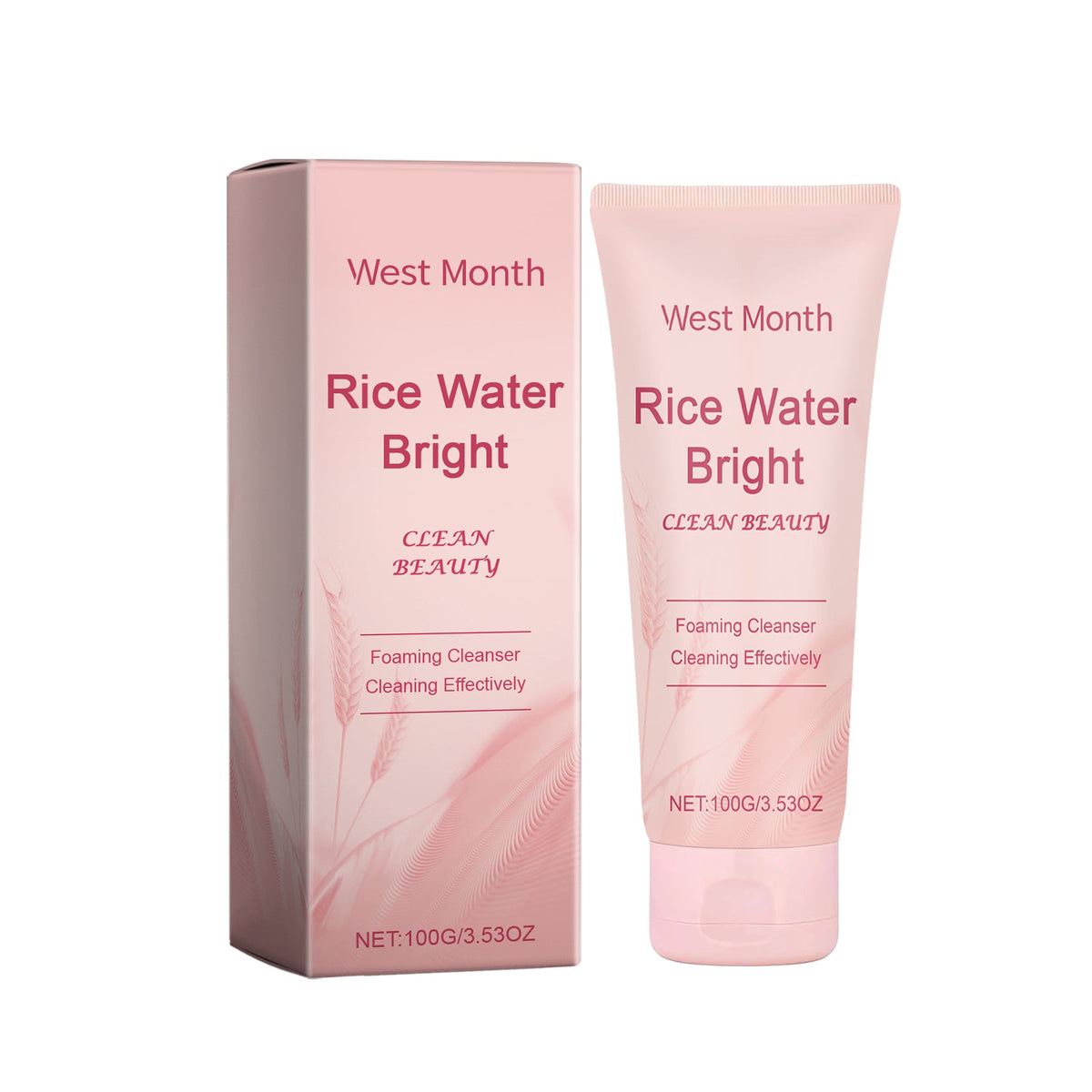 Rice Water Foaming Cleanser for Bright, Hydrated Skin