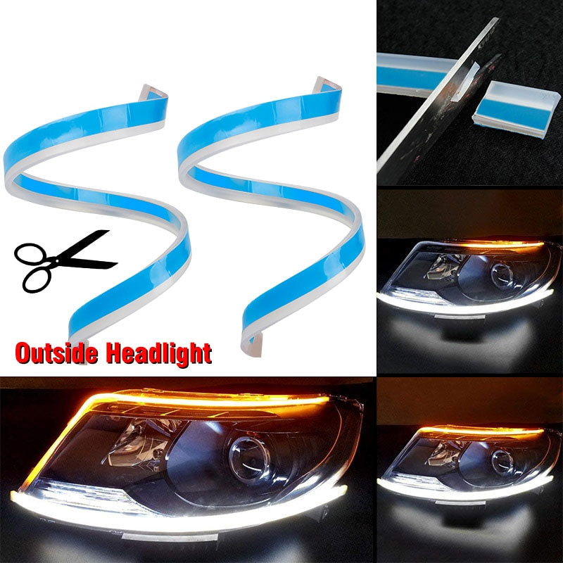 60cm Amber Sequential LED DRL Strip — Non-Destructive