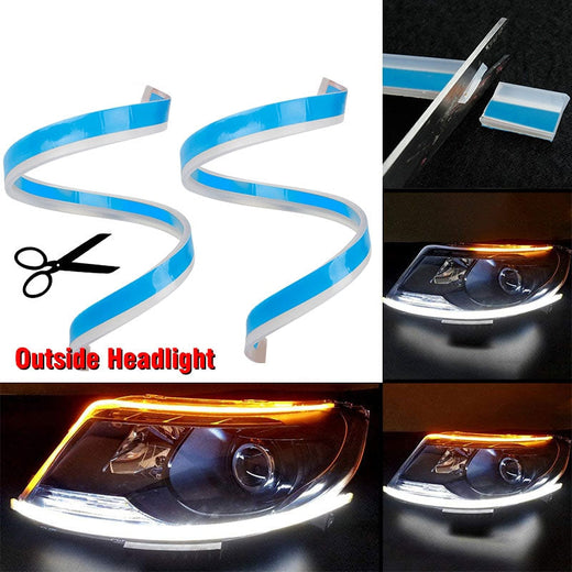 60cm Amber Sequential LED DRL Strip — Non-Destructive