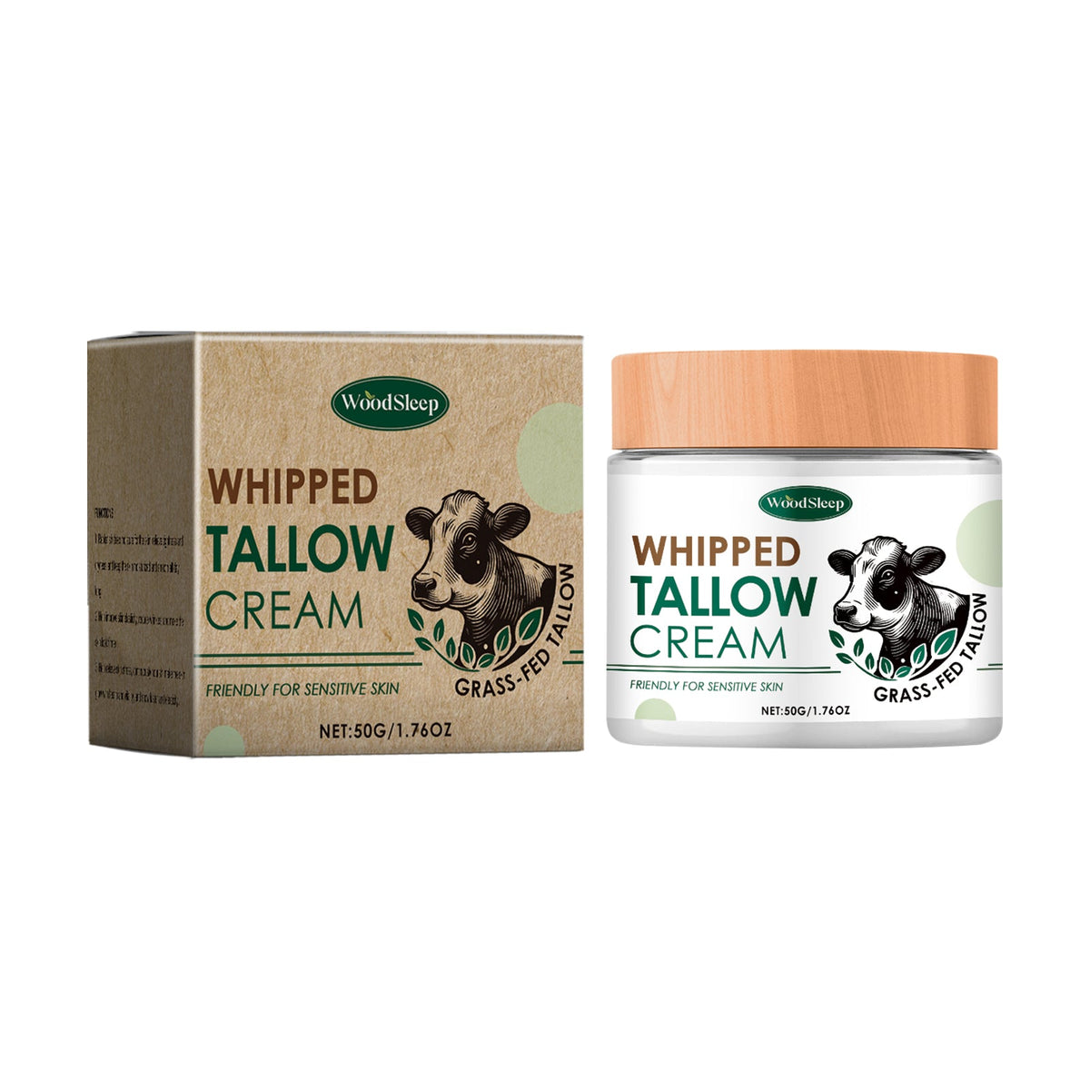 Grass Fed Tallow Cream for Dry, Sensitive Skin