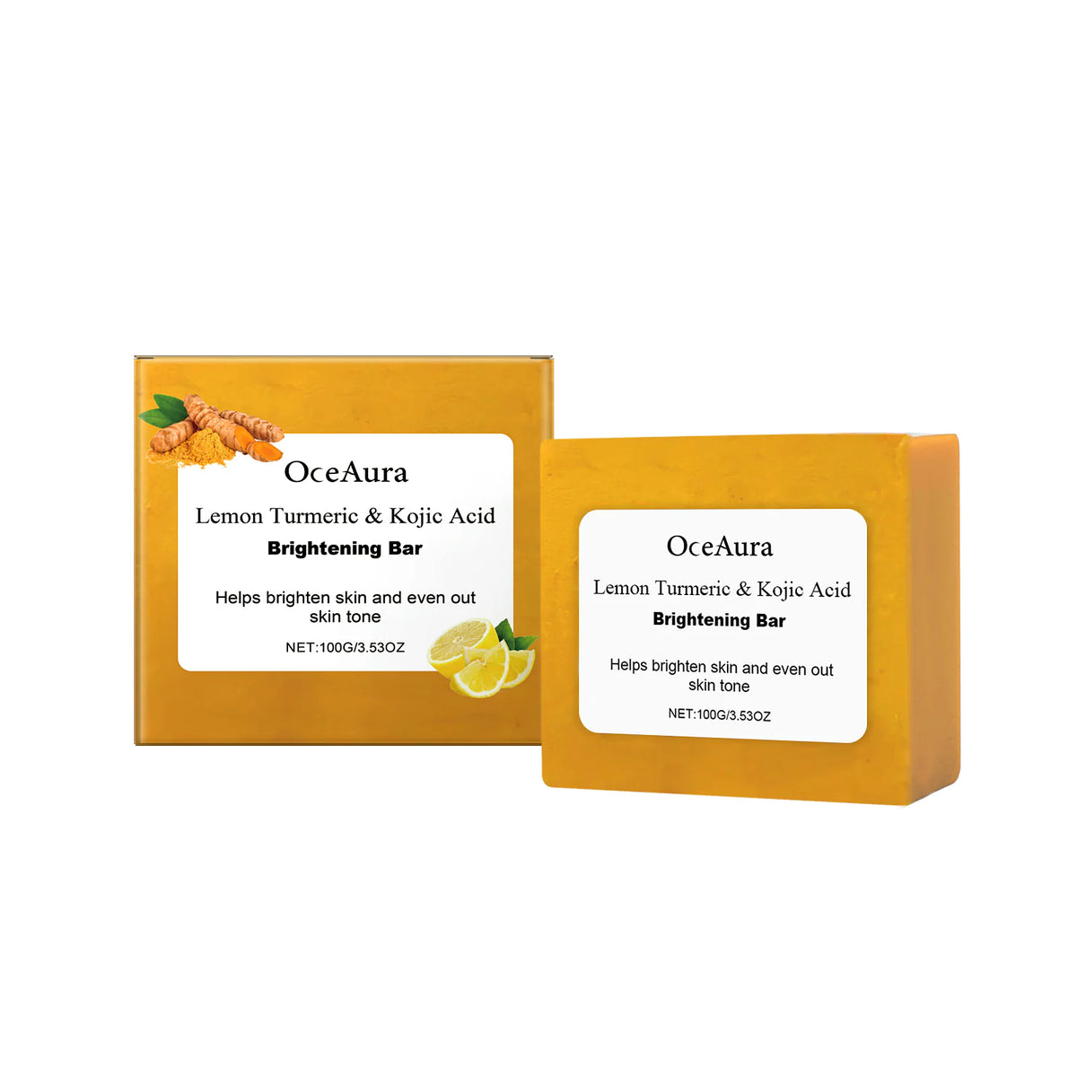 Lemon Turmeric Soap Bar for Brighter, Even-Toned Skin