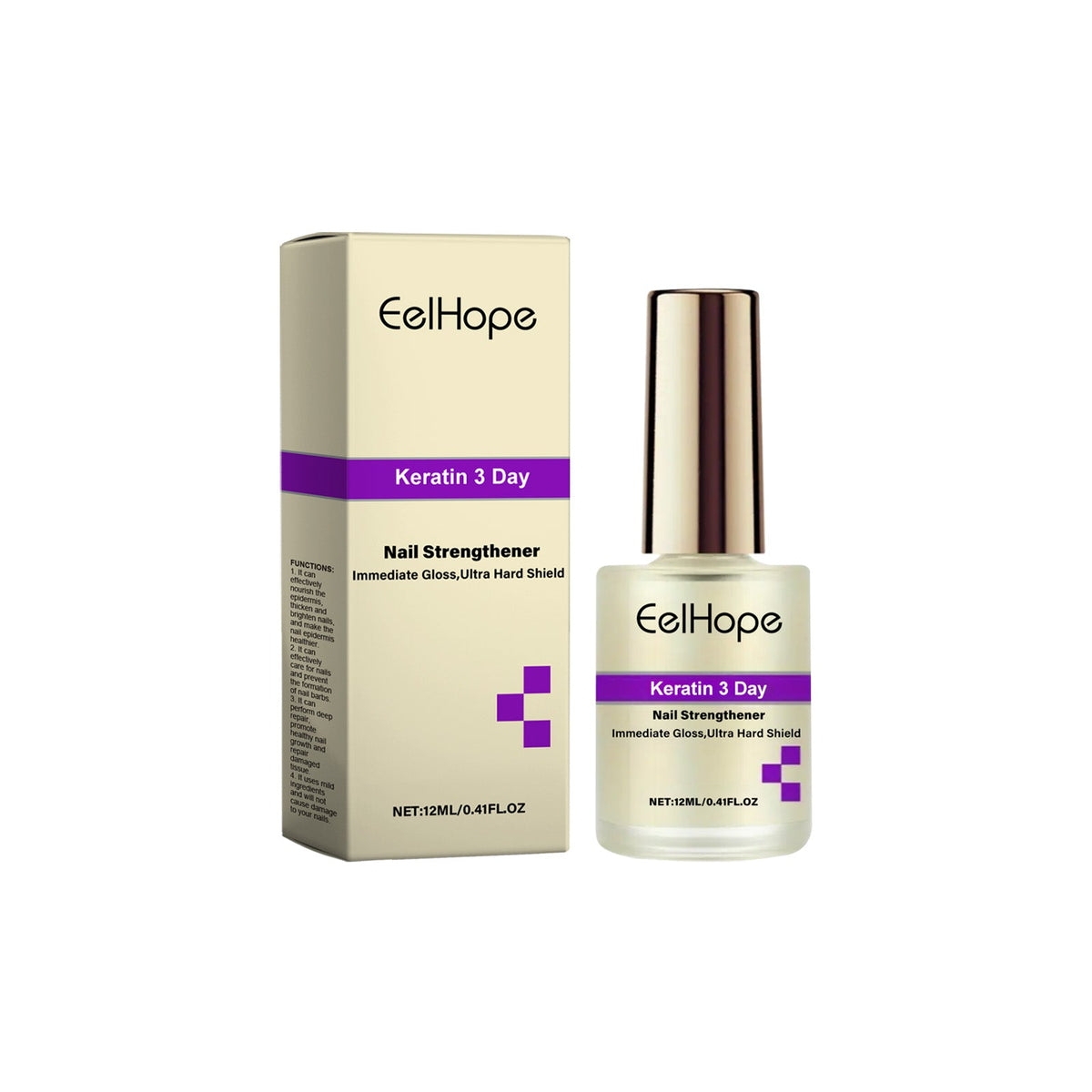 Keratin Nail Serum for Instant Gloss & Strength in 3 Days