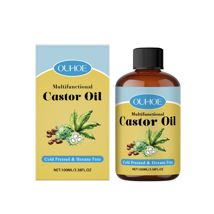 Organic Castor Oil for Hair Growth, Skin & Eyebrows