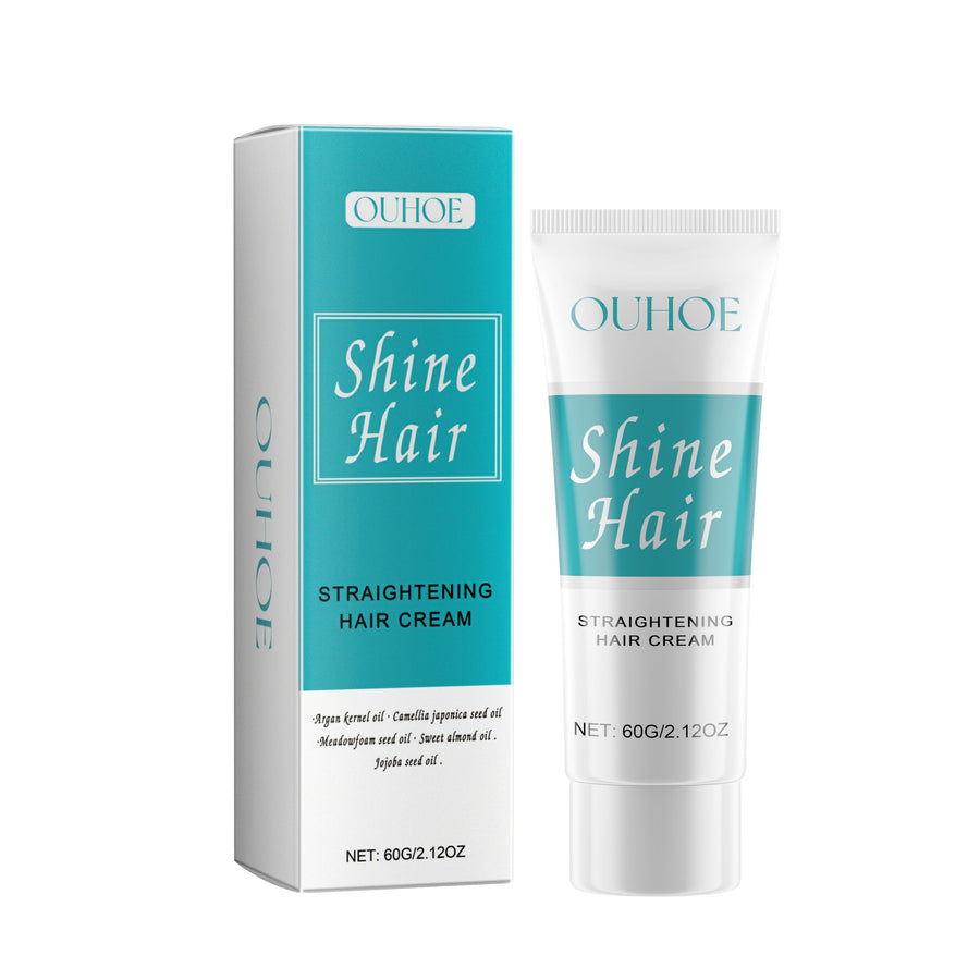 Straightening Hair Cream for Smooth, Sleek Shiny Hair