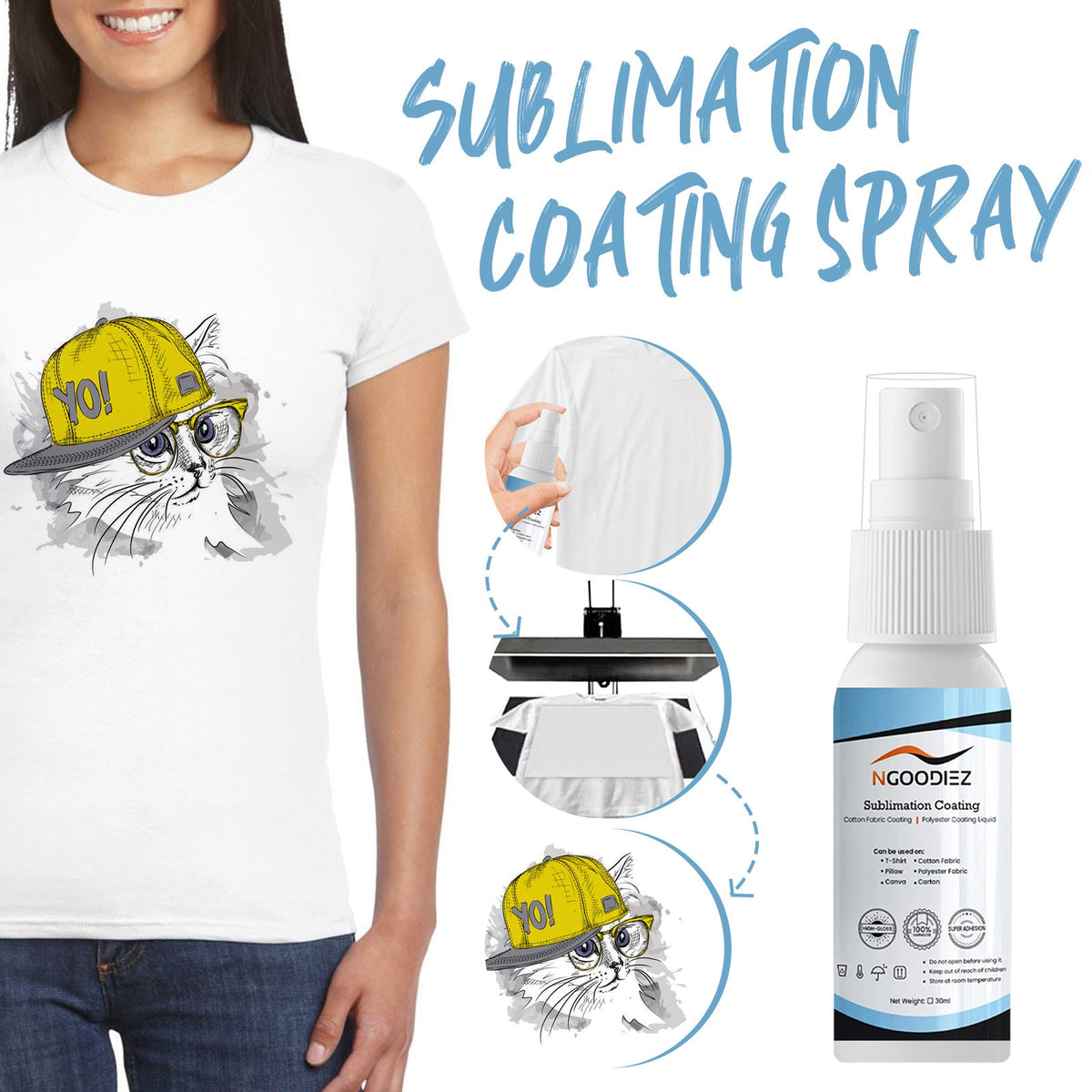Sublimation Coating Spray for Cotton — Vibrant, Quick-Dry