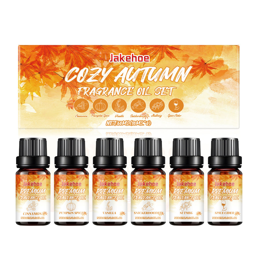 Autumn Essential Oil Set — 6 Warm Scents for Cozy Atmosphere