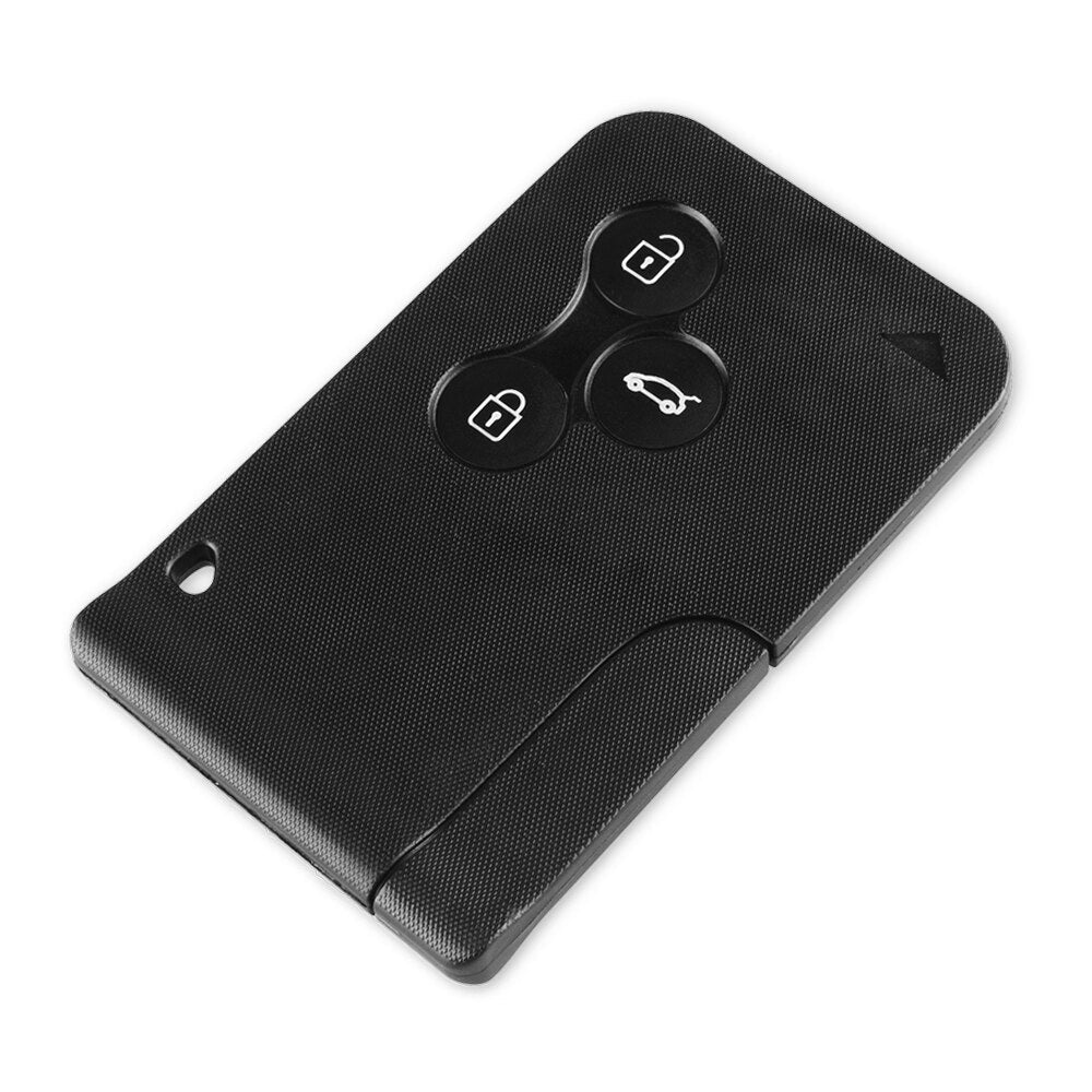 Renault Smart Card Key Fob Shell — 3‑Button Replacement