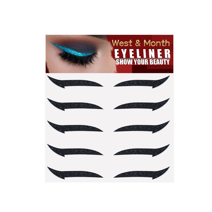Eyeliner Stickers for Fast Symmetrical Glitter Wings