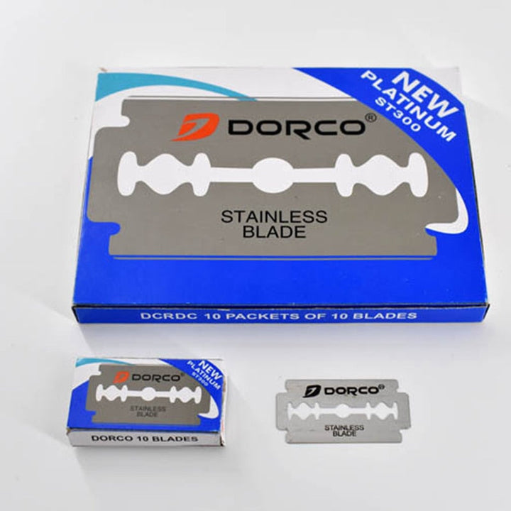 100 Double-Sided Razor Blades — Precision Stainless Steel