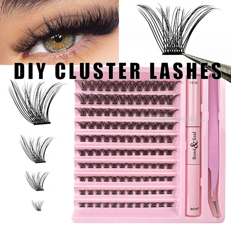 DIY Cluster Eyelash Extensions with Custom 8–16mm Lengths