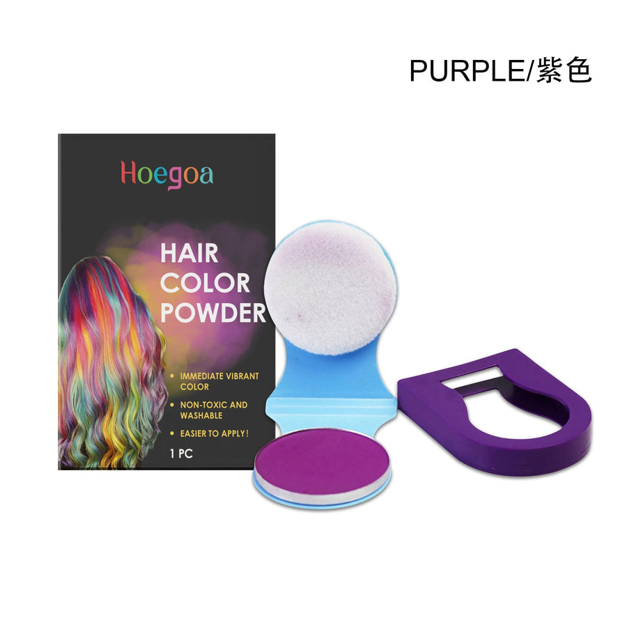 Purple Hair Color Powder for Instant Gray Coverage