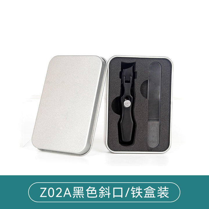 Slanted Nail Clippers for Thick Nails, Steel Splash-Proof