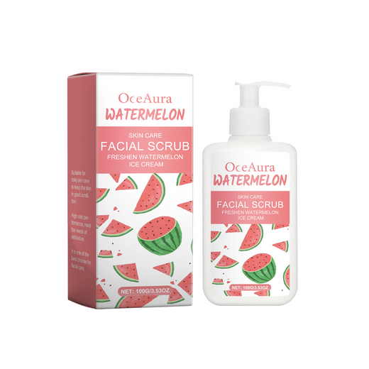 OceAura Watermelon Scrub - Gentle Daily Face Exfoliator