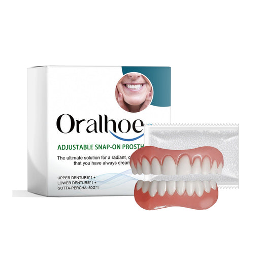 Adjustable Snap-On Denture Set — Instant Smile Transformation