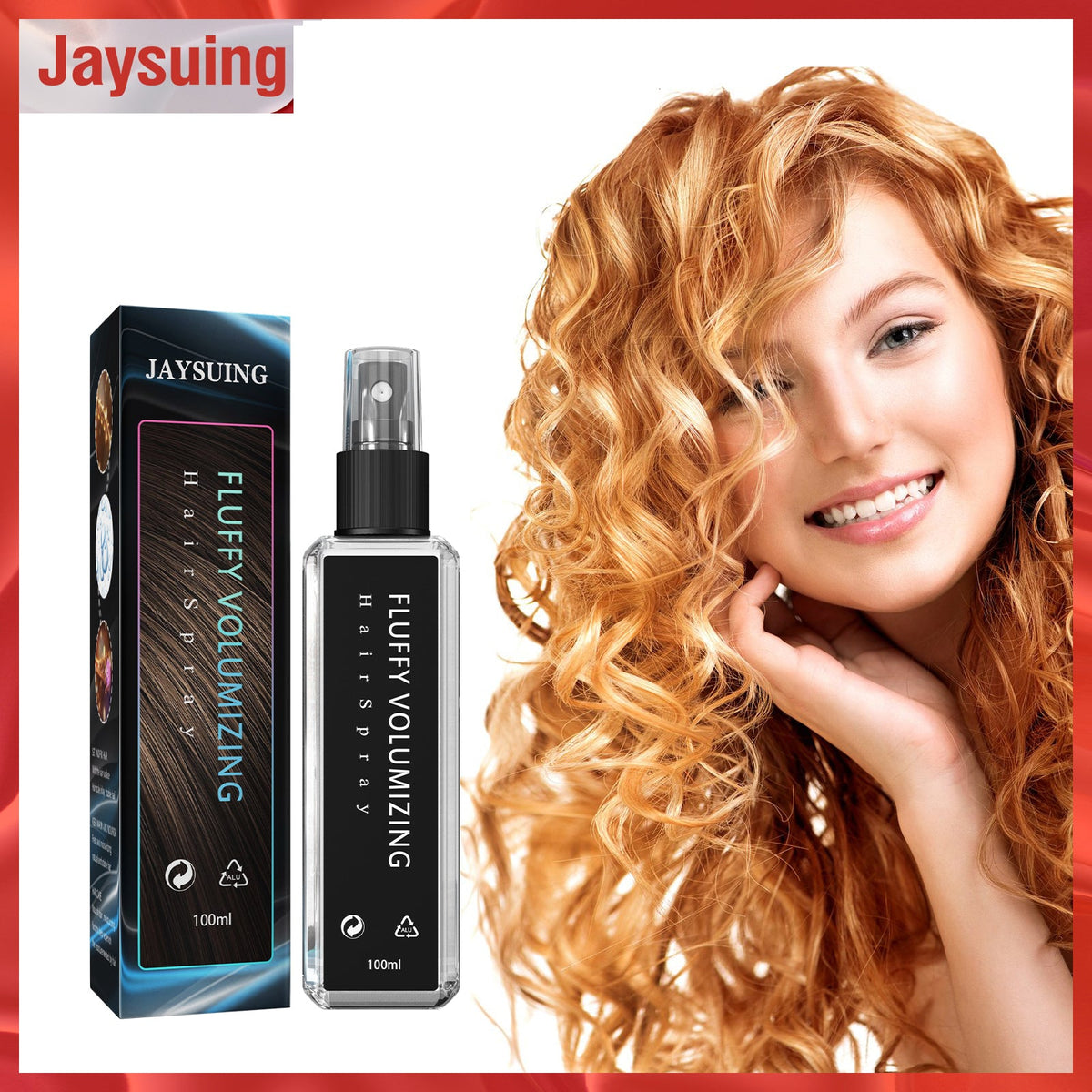 Volumizing Hair Styling Spray for Curls, Frizz & Hold