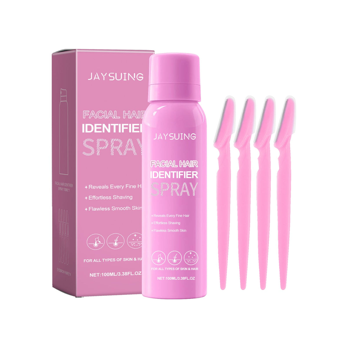 Facial Hair Recognition Spray for Smooth Effortless Shaving