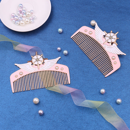 Decorative Hair Comb with Angel Wings — Cute Valentine’s