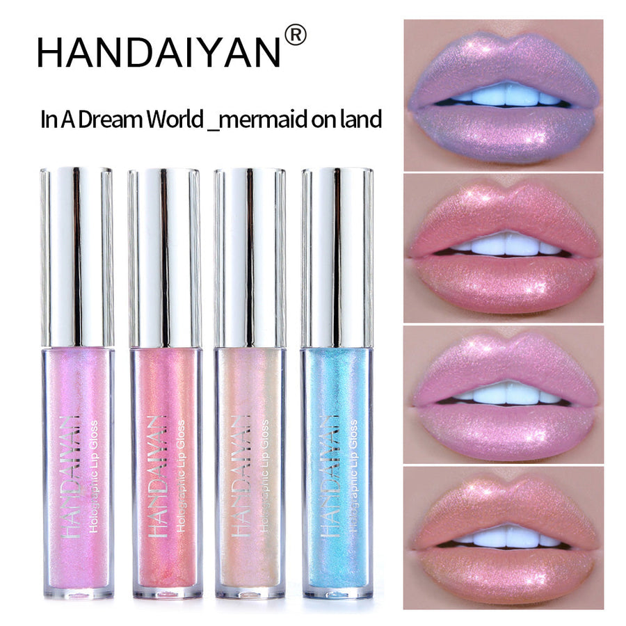 Holographic Lip Gloss for Luminous Mermaid-Inspired Shine