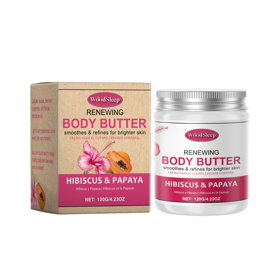 Hibiscus Body Butter for Dry, Soft, Glowing Skin Care