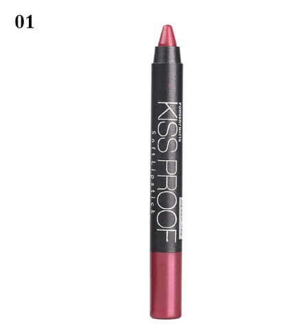 Waterproof Kiss-Proof Lip Pencil Lipstick, Longwear