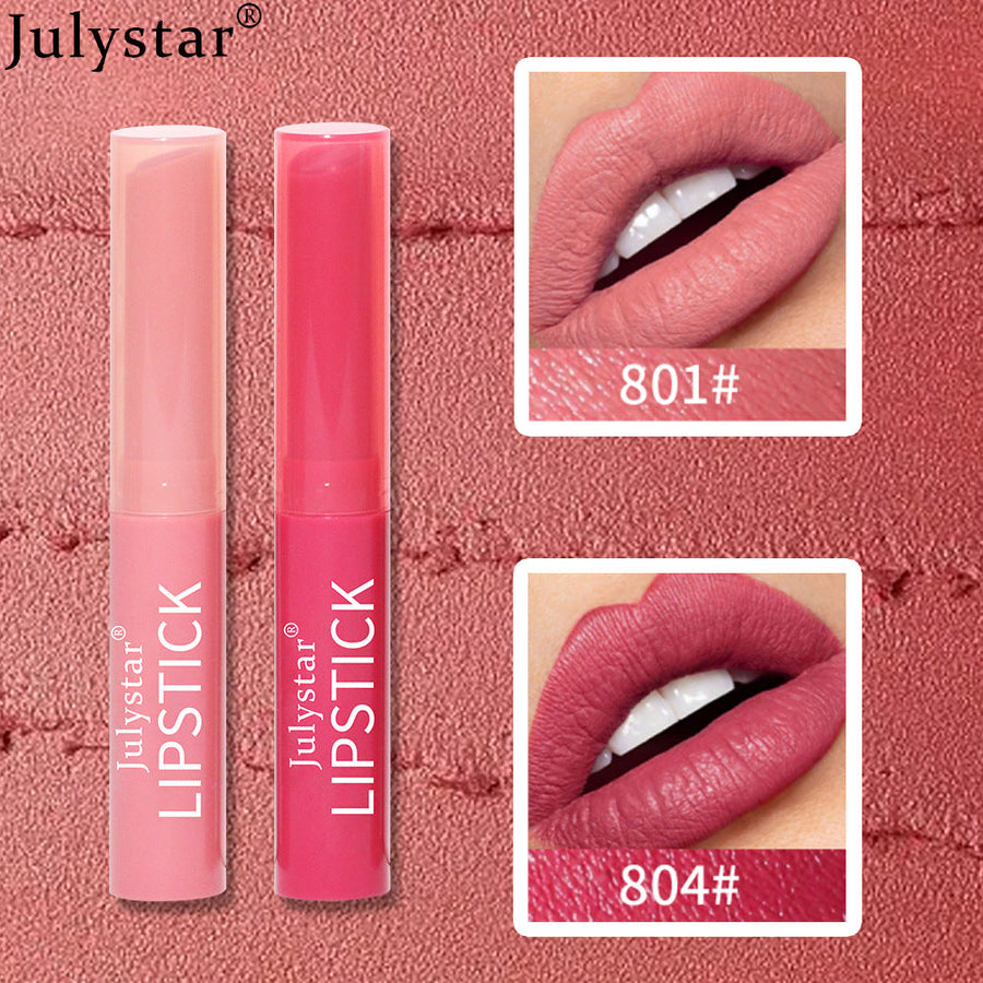 Six-Shade Matte Velvet Lipstick Set, Waterproof Formula