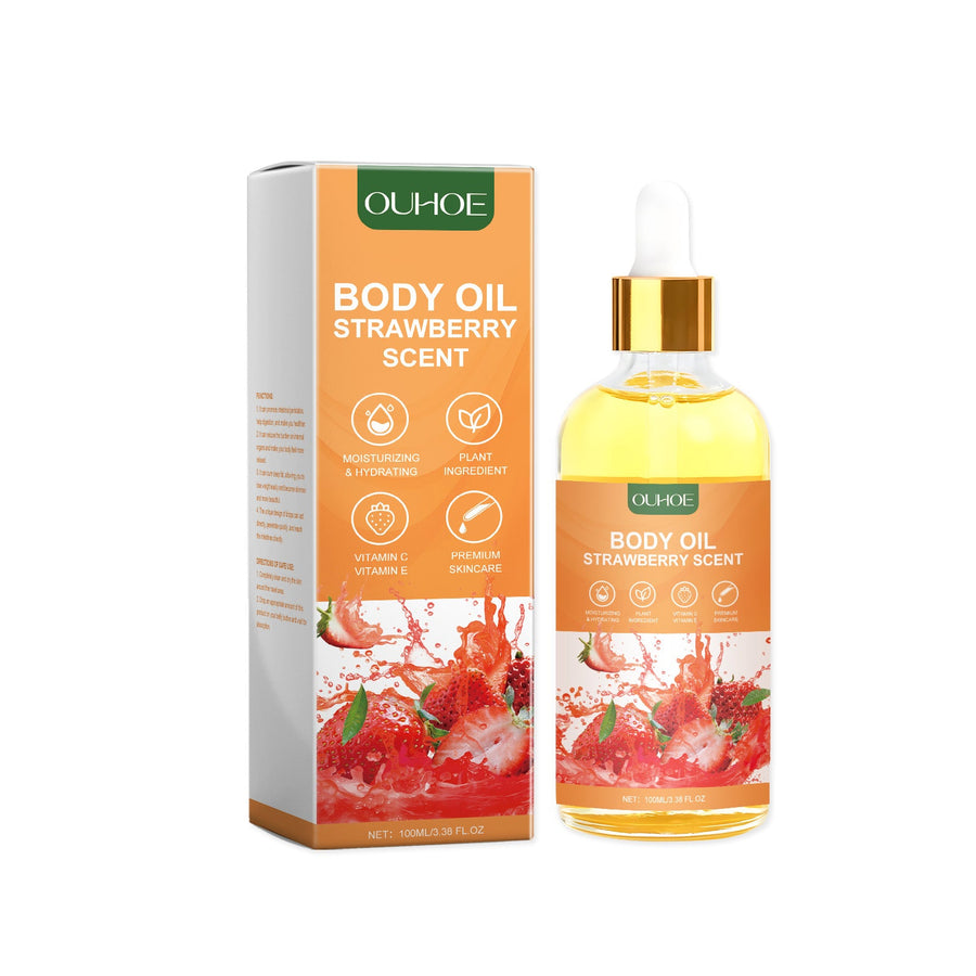 Strawberry Body Oil for Firmer, Smoother Skin