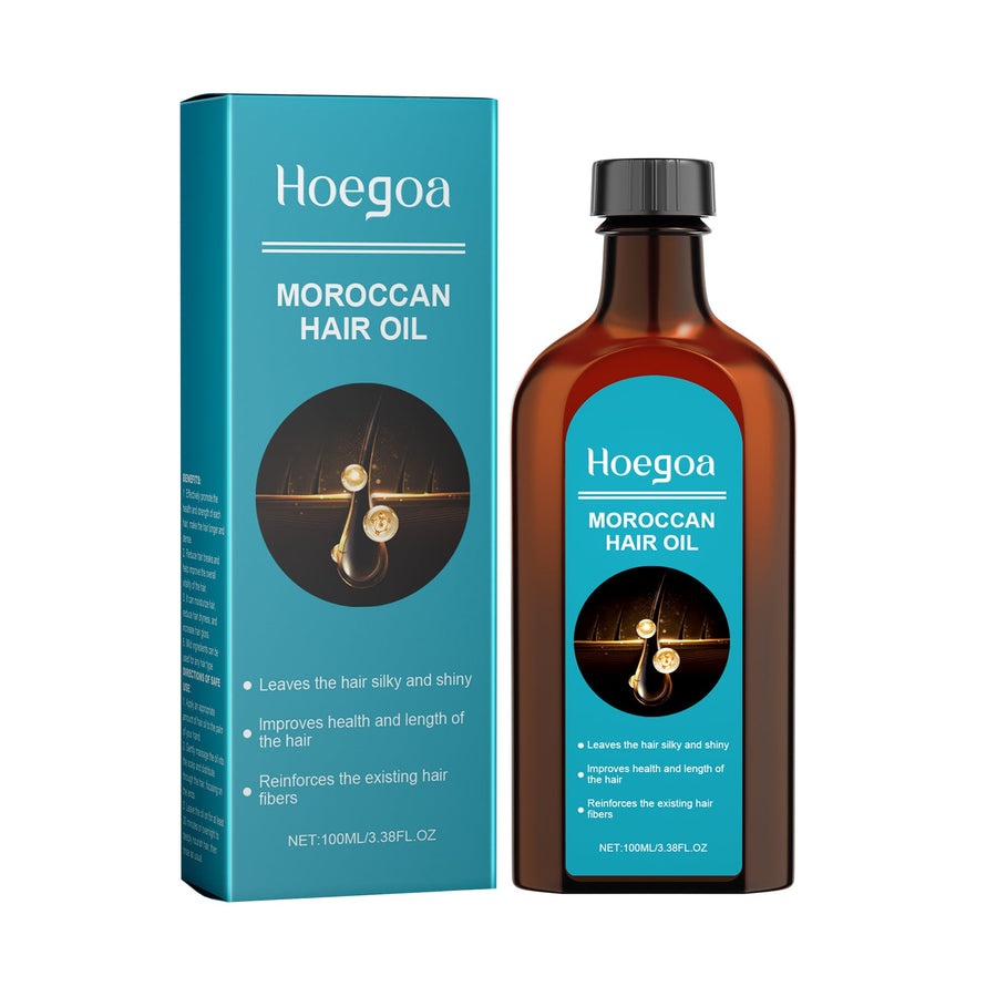 Moroccan Hair Oil for Silky, Shiny, Fuller-Looking Hair