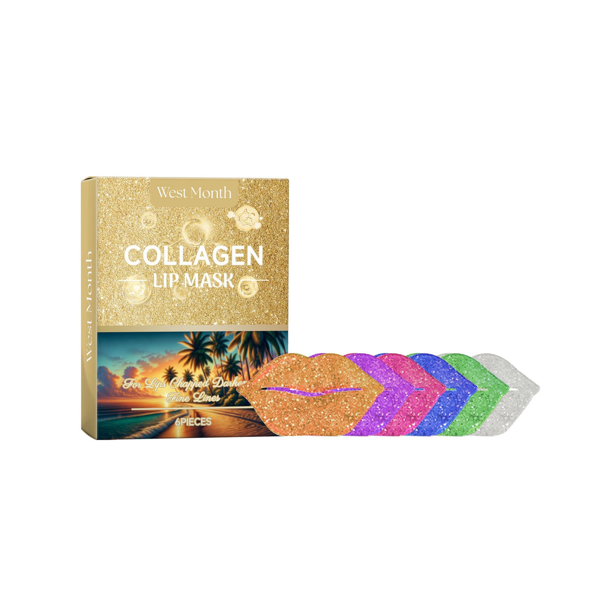 Collagen Lip Mask Set for Dry, Chapped & Peeling Lips