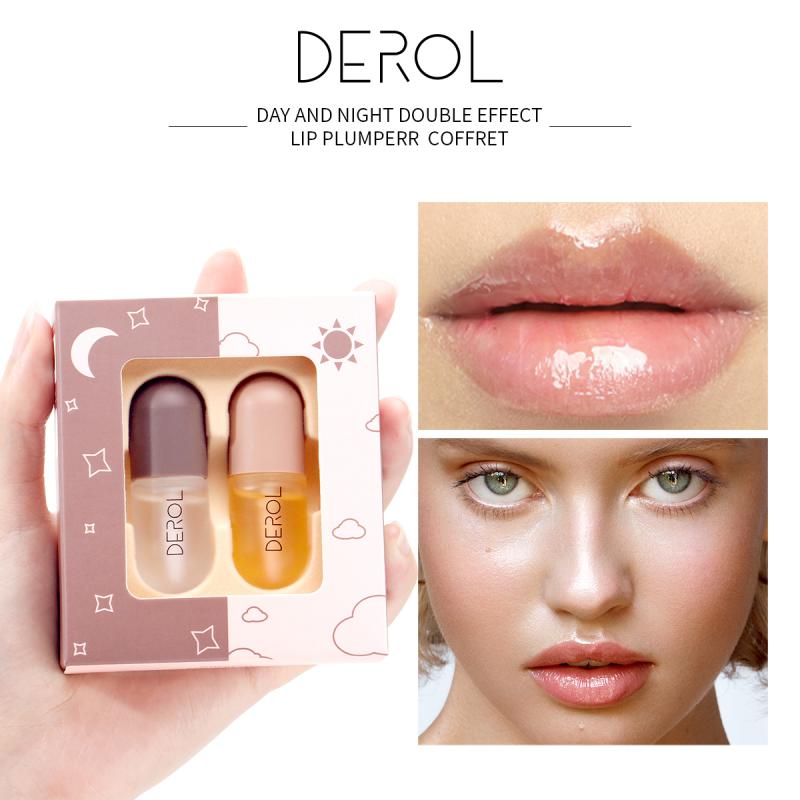 Ginger Mint Lip Plumper Set for Day & Night Moisture