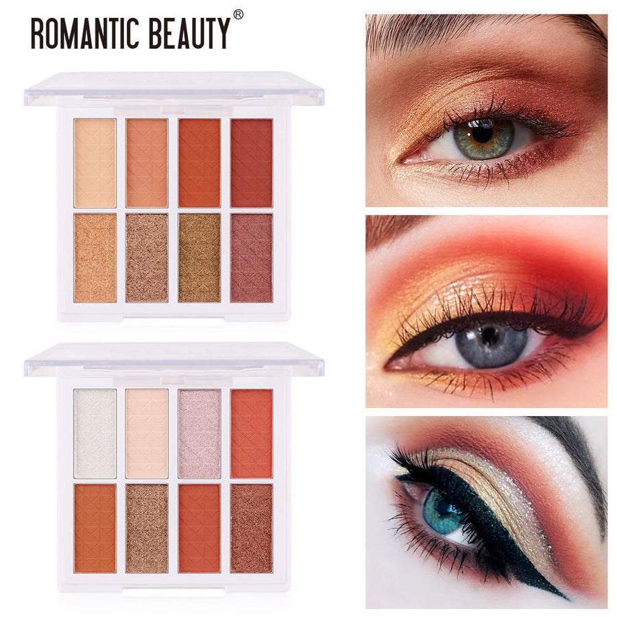 8-Color Eyeshadow Palette for Warm, Versatile Looks