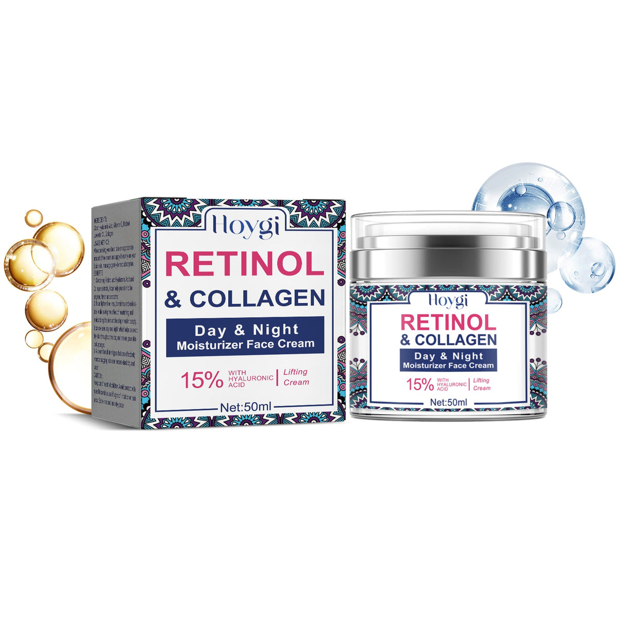 Retinol Collagen Face Cream for Fine Lines & Dry Skin