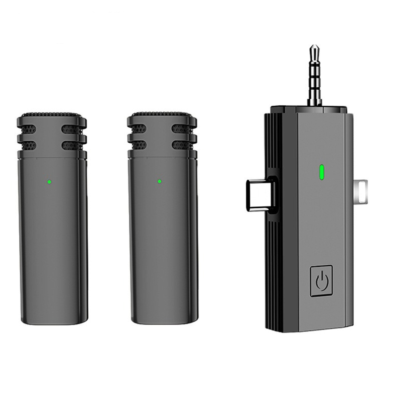Lavalier Mic — Dual Wireless AI Noise Reduction for Creators