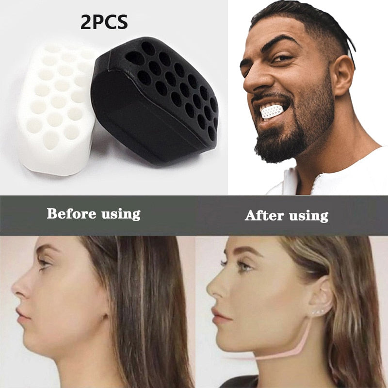 Jaw Exerciser for Men & Women — Sharper Jawline, Less