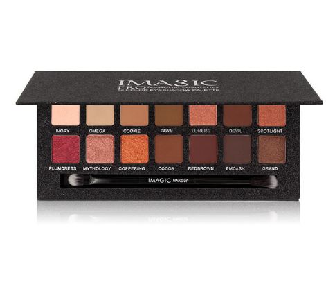 IMAGIC 14-Color Nude Matte Shimmer Eyeshadow Palette
