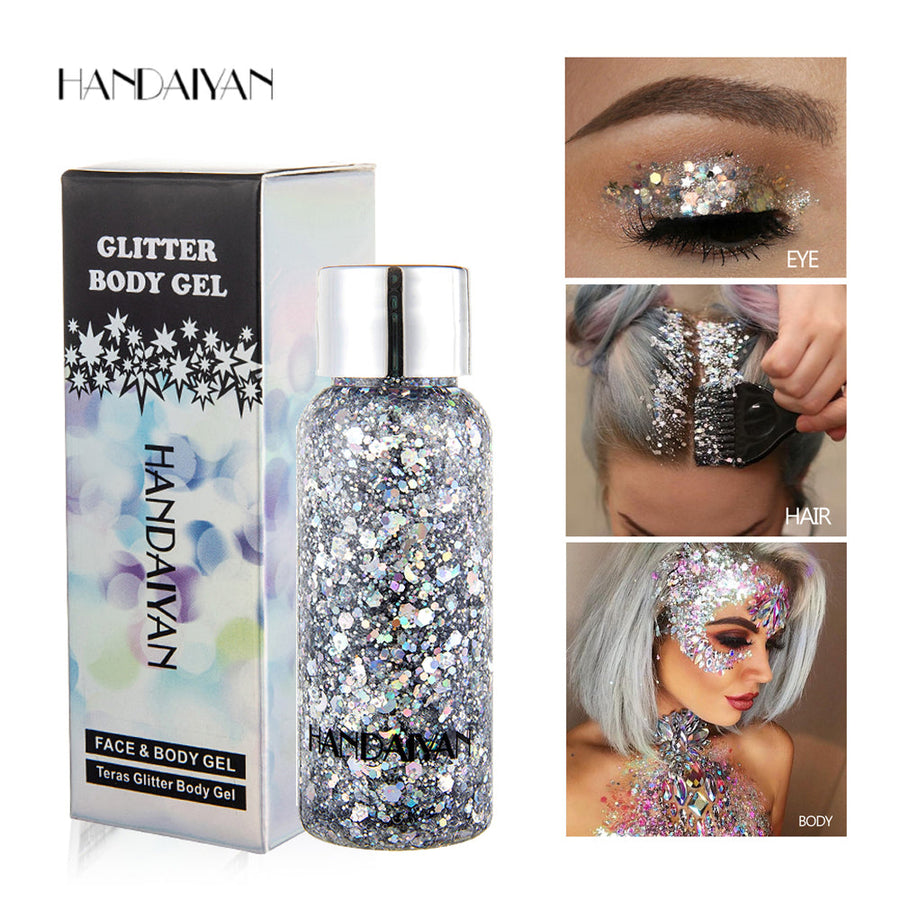 Glitter Body Gel for Face, Hair & Dramatic Stage Looks