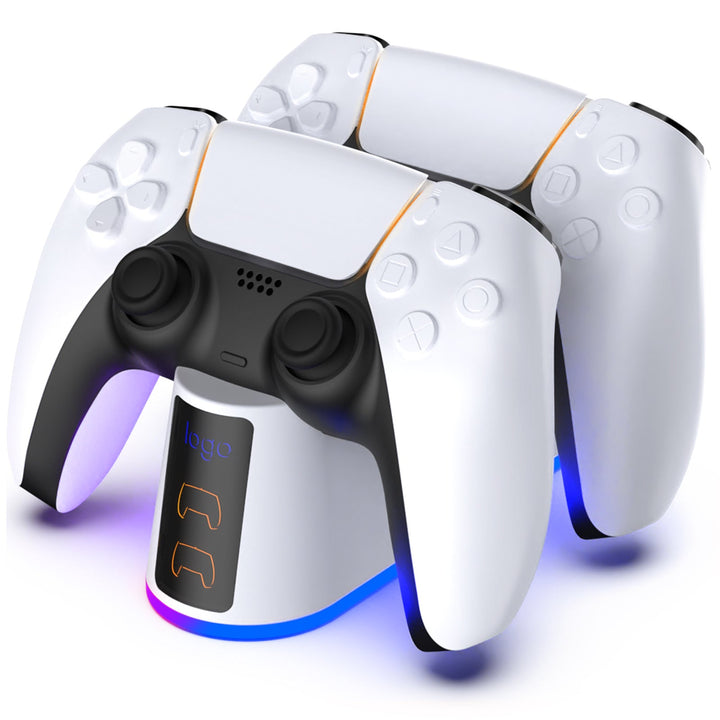 PS5 Controller Charger with RGB Lighting — Dual Fast-Charge