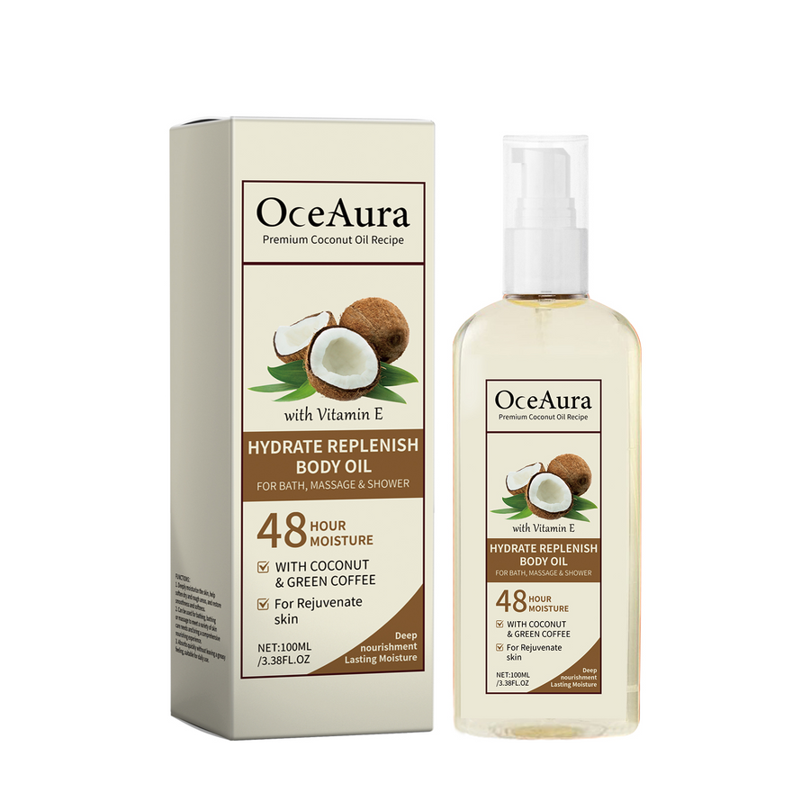 Coconut Massage Oil — Lightweight 48-Hour Moisture