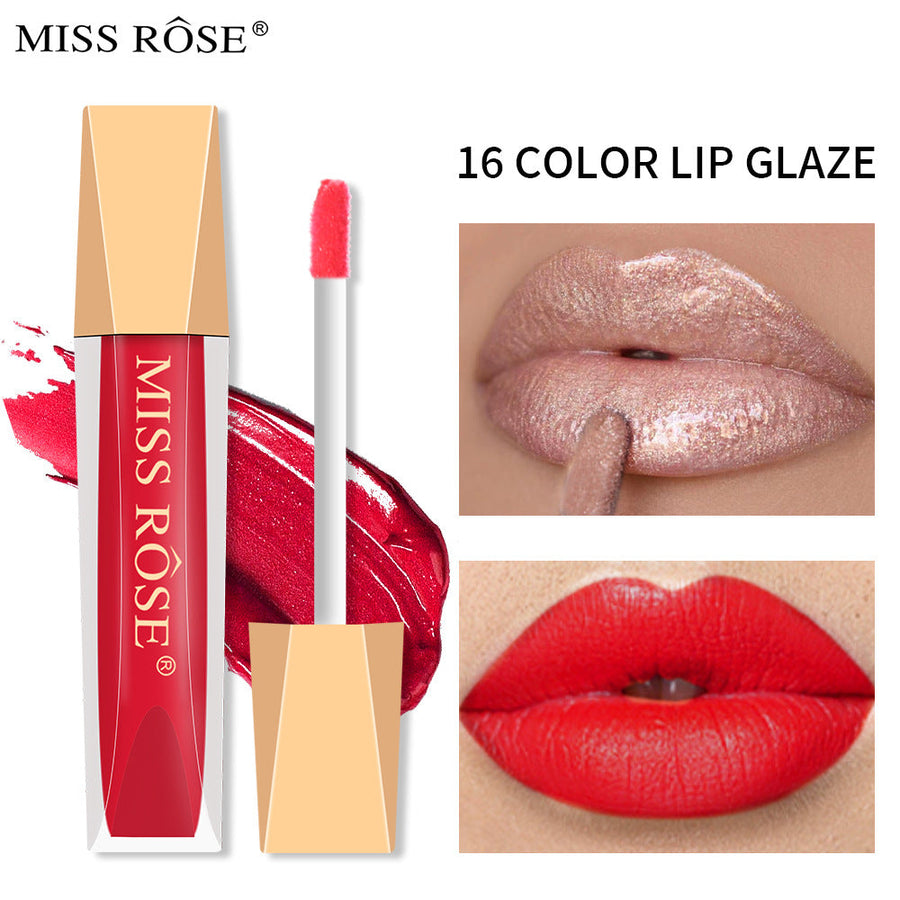 Lip Glaze for Glossy Color in 16 Versatile Shades