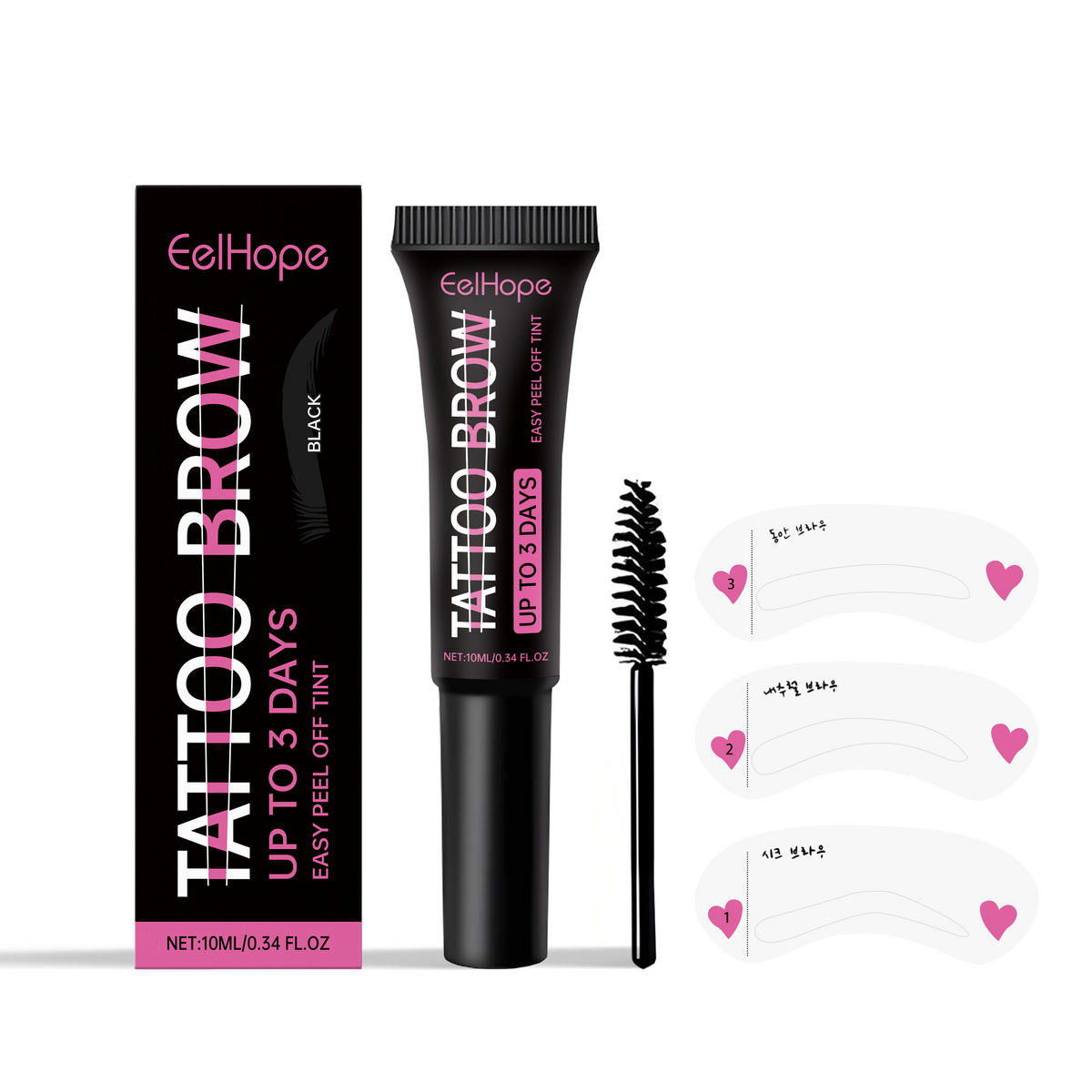 Eelhope Eyebrow Tint Gel — 7-Day Peel-Off Brow Color
