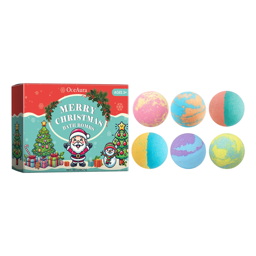 Christmas Bath Bombs for Colorful, Fragrant Bath Soaks