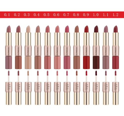 2-in-1 Matte Lipstick Duo for Versatile Everyday Looks